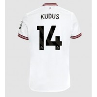 Camiseta West Ham United Mohammed Kudus #14 Segunda Equipación Replica 2023-24 mangas cortas